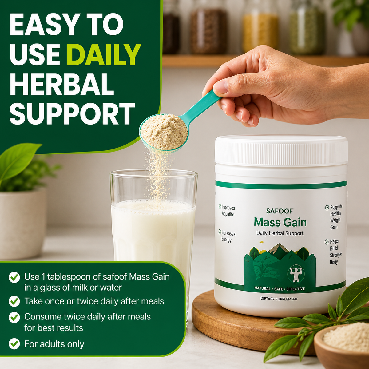 SAFOOF MASS GAIN ( 500 Gm/Half Kg )
